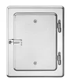 FireFix® ♦ Kamin- und Schornsteintür ♦ verzinktes Stahlblech ♦ 14x20cm ♦ 23x29cm