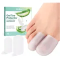 Gel-Zehenkappen, 12er-Pack, Silikon, Mit Aloe Vera, Zehenschutz, Schmerzlindernd