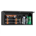VEVOR Hängeschrank Werkstatt, 770x305x356 mm, Werkzeugschrank mit hochklappbarer Tür, 54 kg Tragkraft pro Regal, Wandhängeschrank, geeignet für Garage, Keller, Küche, Lager, Montage erforderlich