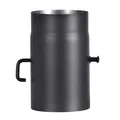 Kleining Rauchrohr Ø 150 mm 250 mm lang Drosselklappe schwarz