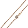 MATERIA Damen Halskette Rosegold - 925 Silber Venezianerkette rosé vergoldet Goldkette Frauen Mädchen mit Box K101-50 cm
