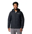 Columbia Powder Lite II Herrenjacke mit Kapuze, Schwarz, M