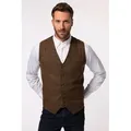 JP1880 Steppweste JP 1880 Weste Karo Strickrücken bis 7 XL braun 7XL