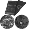 Schattiernetz 4 x 4 m Schattentuch mit Sonnenschutz Ösen HDPE 60gsm Sonnentuch