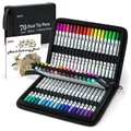 Dual Brush Pens, 70 Farben, Malbuch, -Set, wasserbasierte Tinte, Geschenk
