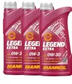 3x1 Liter Mannol Legend Extra 0W30 Motoröl 0W-30 C2 /C3 BMW LL-12FE VW 505.01