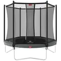 BERG Trampolin Favorit Regular 200 Grey mit AirFlow inkl. Sicherheitsnetz Comfort
