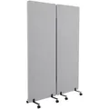 Mid.you Trennwand, Hellgrau, Metall, Kunststoff, Textil, 60x177x35 cm, Hohenstein, Oeko-Tex® Standard 100, Arbeitszimmer, Bürozubehör