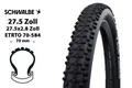 27.5 Zoll SCHWALBE Fahrrad Reifen 27.5x2.8 Smart Sam K-Guard Active Line 70-584