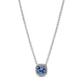 PANDORA Schmuck Damen-Kette Funkelndes Quadrat Blau Heiligenschein 393560C01-45