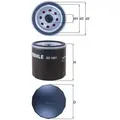 KNECHT Ölfilter oc1051 Anschraubfilter 80mm Gewindemaß3/4-16UNF für Ford Volvo Chrysler ASIA & OCEANIA LADA MAZDA