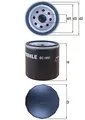 MAHLE OC 1051 Ölfilter für FORD FORD USA HYUNDAI LADA LAND ROVER MAZDA MORGAN