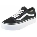 Vans Old Skool Platform Plateausneaker aus textilem Canvas-Material schwarz 36,5 EU