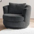 Relaxsessel Fernseh Polster Sessel Love Seat Mega Cord 360° drehbar Kissen Comfy