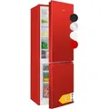 Bomann® Kühlschrank mit Gefrierfach |  | 143cm | Kühl Gefrierkombination leise | Türanschlag wechselbar | 175L | KG 320.2 rot - Rot