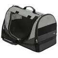 Trixie Transporttasche Holly, schwarz/grau, ca. B50/H30/T30 cm, Schwarz, Grau