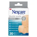 Nexcare Flexible Textile Universal Pflaster, assortiert, 20/Packung