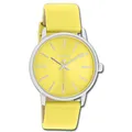 Oozoo Damen Armbanduhr Timepieces Analog Lederband gelb UOC11462