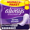 Always Discreet Inkontinenzeinlagen für Frauen Ultimate Nacht 48 Stück Extra