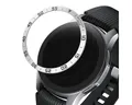 kwmobile Smartwatch-Hülle Schutzring für Samsung Galaxy Watch 46mm/Galaxy Gear S3 Fitnesstracker, Bezel Ring Lünette in Silber Schwarz