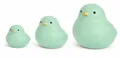 finehomegarden Dekofigur Keramik Vogel Dekofigur H12,5cm+ H18,5cm+H24cm Moderner Dekovogel (1 St), mint Wohnraum- & Tischdekoration 3Größen wählbar