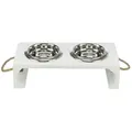 TRIXIE Napf-Set Trixie BE NORDIC Napf-Set, MDF/Edelstahl Größe: 2 × 0,9 l 900 ml