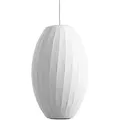 HAY - Nelson Cigar Crisscross Bubble Pendelleuchte M, Ø 33,5 x H 53,5 cm, off white