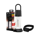 Ledlenser ML6 Connect Warm Light LED Laterne, 750 Lumen, bis zu 180h Laufzeit, aufladbar mit Akku, blendfreies Licht, Powerbank, Bluetooth-Fernbedienung, Magnet, Outdoor, Camping, Schwarz