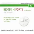 Biotin H Forte 10 mg Tabletten 40 ST