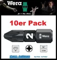 10 STÜCK WERA Bit 855/1 IMP DC PZD3 Impaktor diamantbeschichtet PZ3 Länge 25 mm