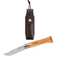 Opinel Inox No. 08 Klappmesser-Set, Buche
