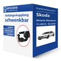 VAPOS Anhängerkupplung schwenkbar für SKODA Octavia Fliessheck III Typ 5E3 AHK