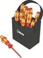 Wera Kraftform 2go 100 VDE Schraubendreher-Set 11teilig Schlitz, Kreuzschlitz Pozidriv, Kreuzschlitz Phillips, Innen-Sechsrund