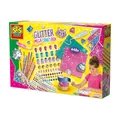 SES Creative 14139 Glitzer Mega Bastelbox - Kreatives Bastelset für Kinder ab 5 Jahren - Enthält Diamantsticker, Glitzerkleber und mehr - Perfekt zum Dekorieren und Basteln