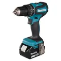 Makita Akku-Schlagbohrschrauber 18V / 5,0 Ah, 2 Akkus + Ladegerät im MAKPAC DHP485RTJ - Schwarz/Blau