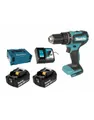 Makita Akku-Schlagbohrschrauber DHP485RTJ, max. 1900 U/min, mit 2 Akkus 18 V/5 Ah und Ladegerät