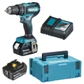 Makita DHP485RTJ Akku Schlagbohrschrauber 50/27 Nm Bl 18V Li-Ion Lxt