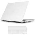 iNeseon Hülle Kompatibel mit 2021-2024 MacBook Pro 16 Zoll M4 M3 M2 M1 Pro/Max A3186 A3403 A2991 A2780 A2485, Plastik Hartschale Schutzhülle Case und Tastaturschutz, Mattiert Klar