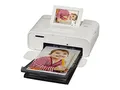 Canon SELPHY CP1300 mobiler Fotodrucker (Druck bis Postkartengröße 10x15cm, WLAN, kabellos, Thermosublimation, Canon SELPHY App, farbstabil 100 Jahre) weiß [ohne Farbband/Papier, ohne Akku]