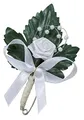 10 x Hochzeitsanstecker Gästeanstecker Anstecker Hochzeit AS0004 weiß