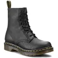 Dr. Martens Leder-Boots in Schwarz - 38