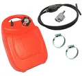 Saarwebstore Tragbarer Tank 12/25l Benzintank Schlauch mit Pumpball+Motoranschluß Mercury Yamaha Suzuki kompatibel mit Honda Tohatsu Johnson Evinrude Bootstank (12l, Suzuki 2-Pin Stecker)