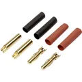 Reely RE-6534192 Akku Stecker, Akku Buchse 4 mm vergoldet 40 Paar