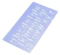 WEDO Buchstabenschablonen-Set blau-transparent
