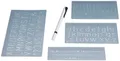 WEDO Schriftschablonen-Set, Schrifthöhen: 5 mm, 10 mm, 20 mm