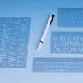 (1,99€/Schablone) Schriftschablonenset 5, 10 und 20 mm Wedo 7012, 4er Satz
