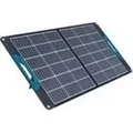 Tragbares Solarpanel, max. 100 W Ausgang, perfekt für Camping, Outdoor, Urlaub - Schwarz