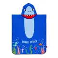 Legami Towelling Poncho For Kids - Shark NEU
