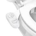 LUXE Bidet NEO 185 Plus – Mechanischer Bidet-Toilettensitzaufsatz der nächsten Generation mit innovativen EZ-Lift-Scharnieren, Doppeldüsen und 360°-Selbstreinigungsmodus (weiß)