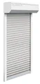 Schellenberg Vorbaurollladen-Set, 105 x 120 cm, 45°-Rollladenkasten, weiß/grau